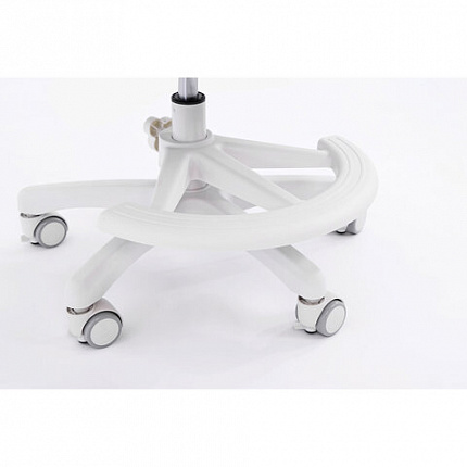 Кресло детское с подставкой для ног BRABIX KIDS "MG-215", сетка/ткань TW, серое, 533313