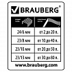 Степлер МОЩНЫЙ №24/6-23/13 BRAUBERG "Heavy duty MX", до 80 листов, черный, 222563