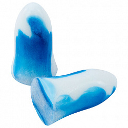 Беруши одноразовые пенополиуретановые двухцветные, КОМПЛЕКТ 5 пар в контейнере, RABBITEX (РАББИТЕКС), 671318