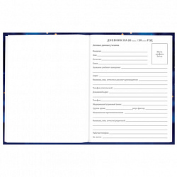 Дневник 5-11 класс 48 л., твердый, BRAUBERG, выборочный лак, с подсказом, "Бабочки", 107198