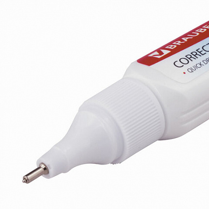 Ручка-корректор BRAUBERG, 9 мл, металлический наконечник, 221675