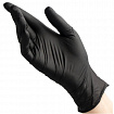 Перчатки нитриловые смотровые 50 пар (100 штук), размер 8-9, L (большой), черные, BENOVY Nitrile Chlorinated
