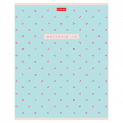 Тетрадь А5 48 л., HATBER, скоба, клетка, обложка картон, тиснение, LOVE IS... (микс в спайке), 093099, 48Т5тВ1