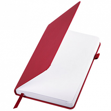 Ежедневник датированный 2026, А5, 138x213 мм, BRAUBERG "Control", под кожу, держатель для ручки, красный, 117124