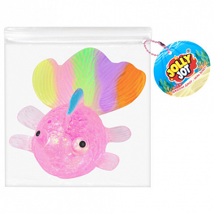 Игрушка-антистресс "РЫБКА", 11 см, ассорти 4 цвета, дисплей, JOLLY JOT (ДЖОЛЛИ ДЖОТ), 665813