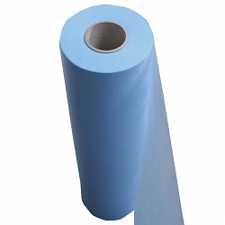 Простыня голубая рулонная с перфорацией 100 шт., 80х200 см, спанбонд 25 г/м2, ГЕКСА