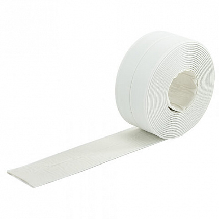 Клейкая лента бордюрная для ванны и кухни повышенной клейкости 38 мм х 3,35 м, бутил, DASWERK (ДАСВЕРК), 608774