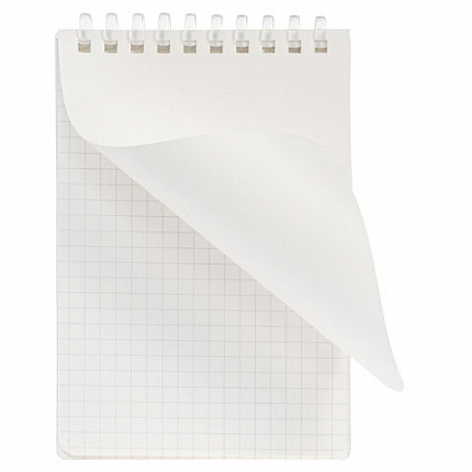 Блокнот МАЛЫЙ ФОРМАТ А6 80 л., мягкий гребень, пластик, фольга, клетка, HATBER, BLUE FLOWERS, 090245, 80Б6A1мс_33478