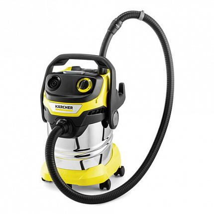 Пылесос хозяйственный KARCHER WD 5 S, мусоросборник 25л, мощность 1100Вт, желтый, 1.6, 1.628-350.0