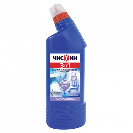 Средство для уборки туалета 750 г, ЧИСТИН "3 в 1", содержит активный хлор, 2795