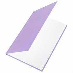 Блокнот БОЛЬШОЙ ФОРМАТ 200х290 мм, А4, 80 л., твердый, клетка, BRAUBERG "Minimal", сиреневый, 116434
