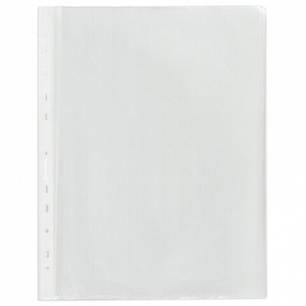 Папки-файлы перфорированные А4 BRAUBERG, КОМПЛЕКТ 200 шт., ПЛОТНЫЕ, матовые, 45 мкм, 229662