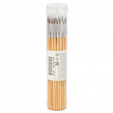 Кисть BRAUBERG, пони, круглая, № 2, 200188