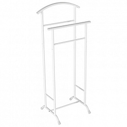Вешалка-стойка костюмная "Стиль-3", 1080х470х350 мм, металл, белая, ВНП 300 Б