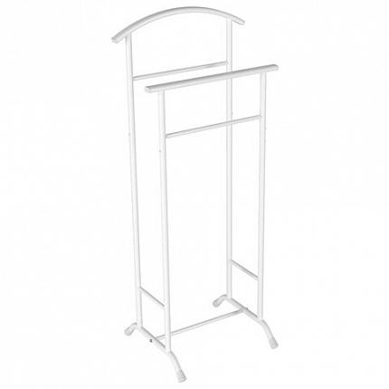 Вешалка-стойка костюмная "Стиль-3", 1080х470х350 мм, металл, белая, ВНП 300 Б