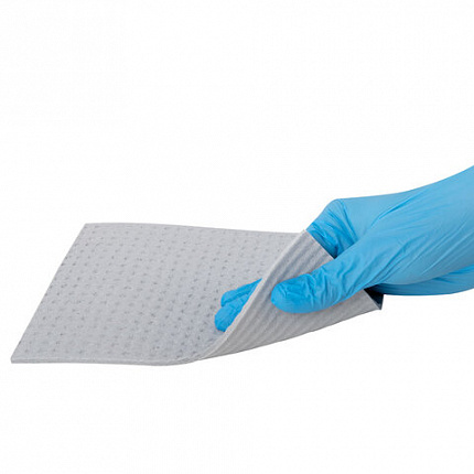 Салфетки губчатые для уборки кухни 15х18 см, ЦЕЛЛЮЛОЗНЫЕ, КОМПЛЕКТ 5 шт., серые, LAIMA, 700266