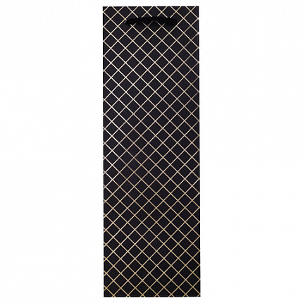 Пакет подарочный под бутылку (1 штука), 13х9x36 см (B), "Leather Bottle Bag", ассорти, ЗОЛОТАЯ СКАЗКА, 700802