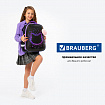 Ранец BRAUBERG SHINY, 2 отделения, с брелоком, "Милая мордочка", 38х28х14 см, 273142