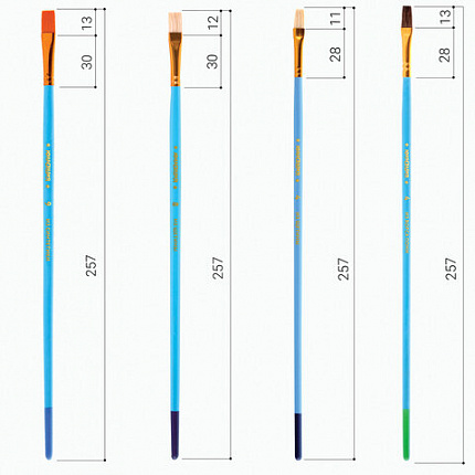 Кисти ЮНЛАНДИЯ "ЮНЫЙ ВОЛШЕБНИК", набор 10 шт. (ПОНИ - 4 шт.; СИНТЕТИКА - 4 шт.; ЩЕТИНА - 2 шт., круглые, плоские), блистер, 200896