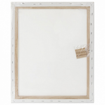 Холст на подрамнике BRAUBERG ART DEBUT, 40х50см, грунтованный, 100% хлопок, мелкое зерно, 191024