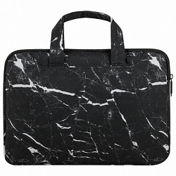 Сумка портфель HEIKKI STYLE (ХЕЙКИ) с отделением для ноутбука 13-14", 3 кармана, черная, 26х36х3 см, 272606