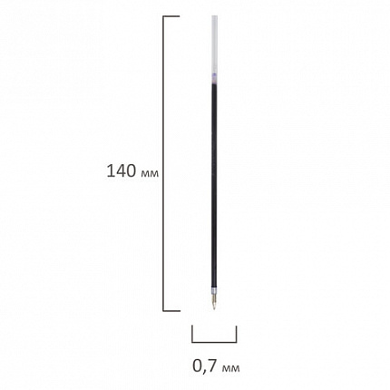 Стержень шариковый масляный BRAUBERG "i-Rite GT" 140 мм, СИНИЙ, узел 0,7 мм, линия письма 0,35 мм, 170376