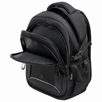 Рюкзак BRAUBERG CONTENT универсальный, 3 отделения, светоотражающий принт, "Minimal", 47х33х18 см, 273844