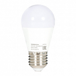 Лампа светодиодная SONNEN EXTRA, 10 (85) Вт, E27, шар, нейтральный белый, 30000 ч, LED G45-10W-4000-Е27, 457914