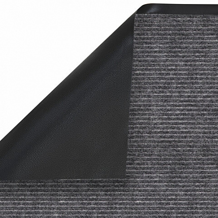 Коврик придверный 80х120 см, СЕРЫЙ, влаго-грязезащитный, 450 г/м2, ребристый, PRIMILA (ПРИМИЛА) EXTRA, 701025