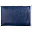 Визитница однорядная BRAUBERG "Imperial", на 20 визиток, под гладкую кожу, темно-синяя, 232060