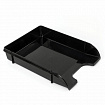 Лоток горизонтальный для бумаг BRAUBERG "Classic", 330х255х62 мм, черный, 237285