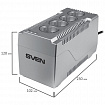 Стабилизатор SVEN VR-F1000, 320 Вт, 184-285 В, 4 евророзетки, SV-018818