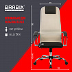 Кресло офисное BRABIX PREMIUM "Ultimate EX-800" хром, плотная двойная сетка Х2, черное/бежевое, 532913