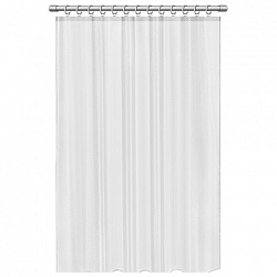 Шторка для ванной ПОЛИЭСТЕР, 180х200 см, кольца в комплекте, БЕЛЫЙ БРИЛЛИАНТ, PRIMILA (ПРИМИЛА), 700093