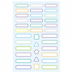 Наклейки бумажные для маркировки ПОДПИШУ ВСЕ для мальчиков, НАБОР 4 листа А5, 113 наклеек, HATBER