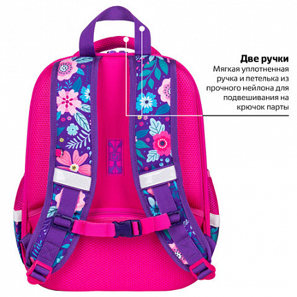 Ранец BRAUBERG FIT, 2 отделения, "Wonderful night", 3D-панель, 38х27х14 см, 270616