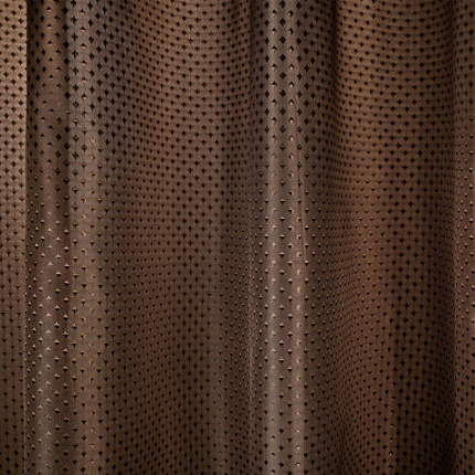 Шторка для ванной ПОЛИЭСТЕР, 180х200 см, кольца в комплекте, КОРИЧНЕВЫЙ БРИЛЛИАНТ, PRIMILA (ПРИМИЛА), 700097