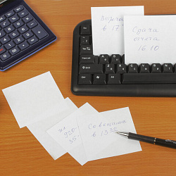 Блок для записей в боксе, 9х9х5 см, плотность 80 г/м2, белизна 95-98%, BRAUBERG, 122224