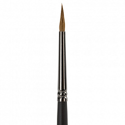 Кисть художественная проф. BRAUBERG ART CLASSIC, колонок, круглая, № 2, короткая ручка, 200931