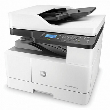 МФУ лазерное HP LaserJet M443nda "3 в 1 ", А3, 25 стр./мин., 50000 стр./мес., ДУПЛЕКС, АПД, сетевая карта, 8AF72A