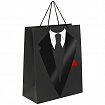 Пакет подарочный (1 штука) 26x13x32 см, ЗОЛОТАЯ СКАЗКА "Especially For Men", выборочный лак, 608244
