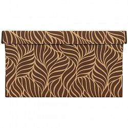 Короб для хранения из плотного микрогофрокартона 330х250х185 мм, КОМПЛЕКТ 4 шт., BRAUBERG HOME "Узор", 271816