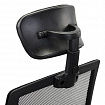 Кресло CROMEX (КРОМЕКС) "Debut CH-697", ХРОМ, с подлокотниками, механизм качания, сетка/ткань TW, черное, 533068