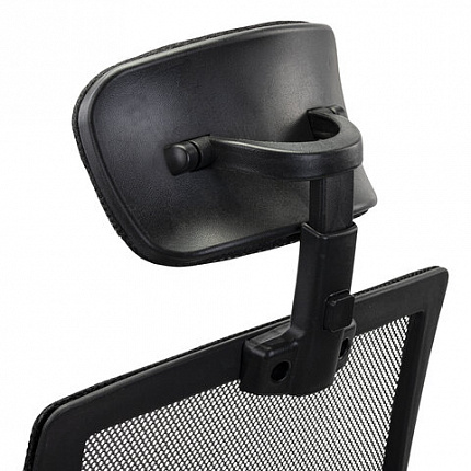 Кресло CROMEX (КРОМЕКС) "Debut CH-697", ХРОМ, с подлокотниками, механизм качания, сетка/ткань TW, черное, 533068