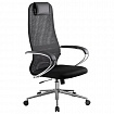 Кресло BRABIX PREMIUM "Ultimate EX-800" хром, плотная двойная сетка Х2, черное, 532911