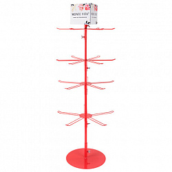 Стойка-вертушка настольная MONTE VITA (МОНТЕ ВИТА), 108х44см, 4 ряда, 22 крючка, 507506