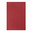 Обложка для паспорта натуральная кожа флоттер, кожаный уголок, красная, BRAUBERG, 238865