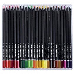 Карандаши цветные чёрное дерево BRAUBERG BLACK WOOD, 75 цветов, мягкий грифель 3 мм, 182044