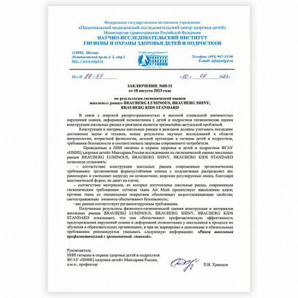 Ранец BRAUBERG SHINY, 2 отделения, с брелоком, "Счастливый кот", 38х28х14 см, 270697