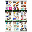 Наклейки виниловые, 49-53 шт., 9 листов, А6, "ЗАБАВНЫЕ ДИЗАЙНЫ", АССОРТИ, NALEPKING